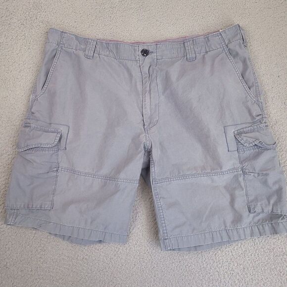 Polo Ralph Lauren Cargo Shorts Mens 39 Blue Utility Canvas‎ Military Classic Fit - Picture 1 of 14